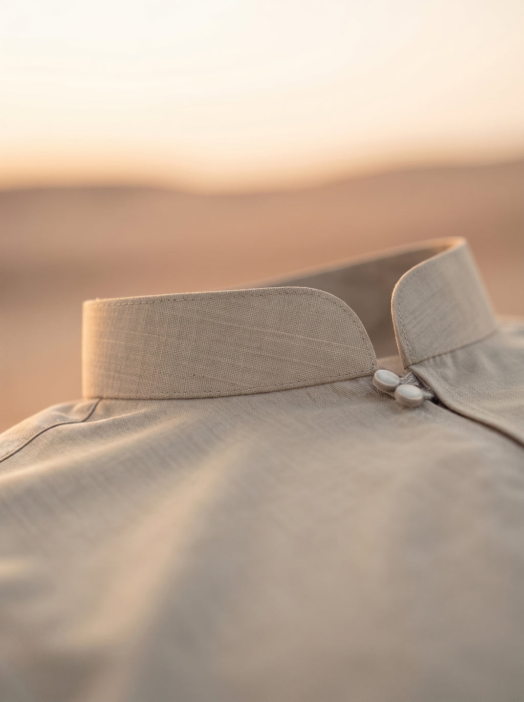 Ivory Platinum Bahraini Collared Thobe