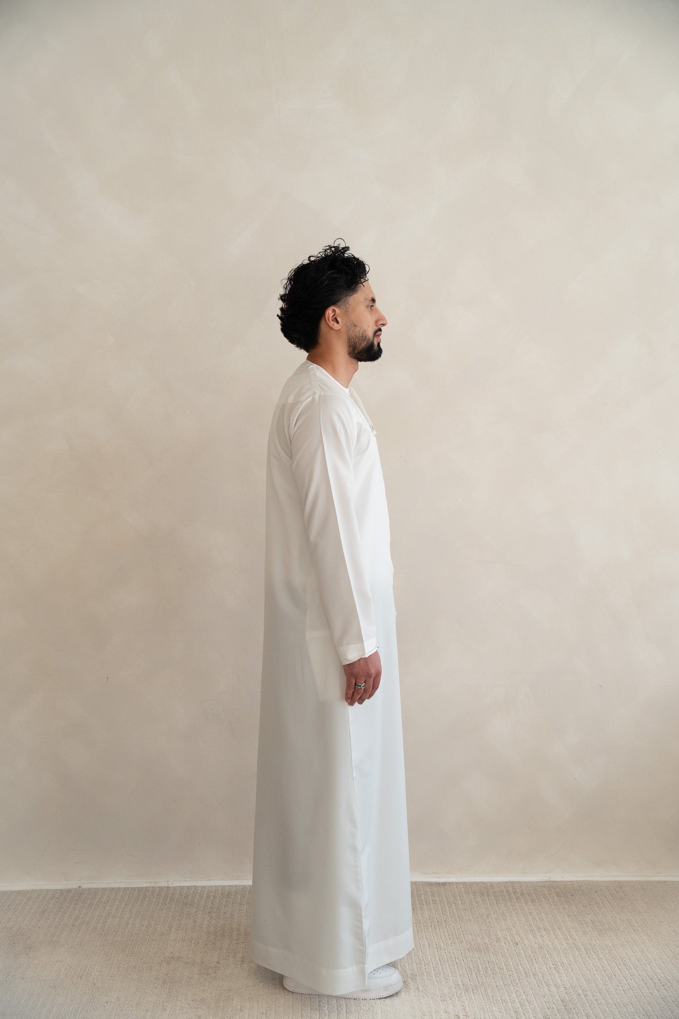 White Platinum Emirati Thobe (Cotton)