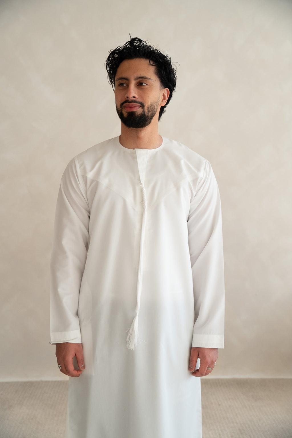 White Platinum Emirati Thobe (Cotton)
