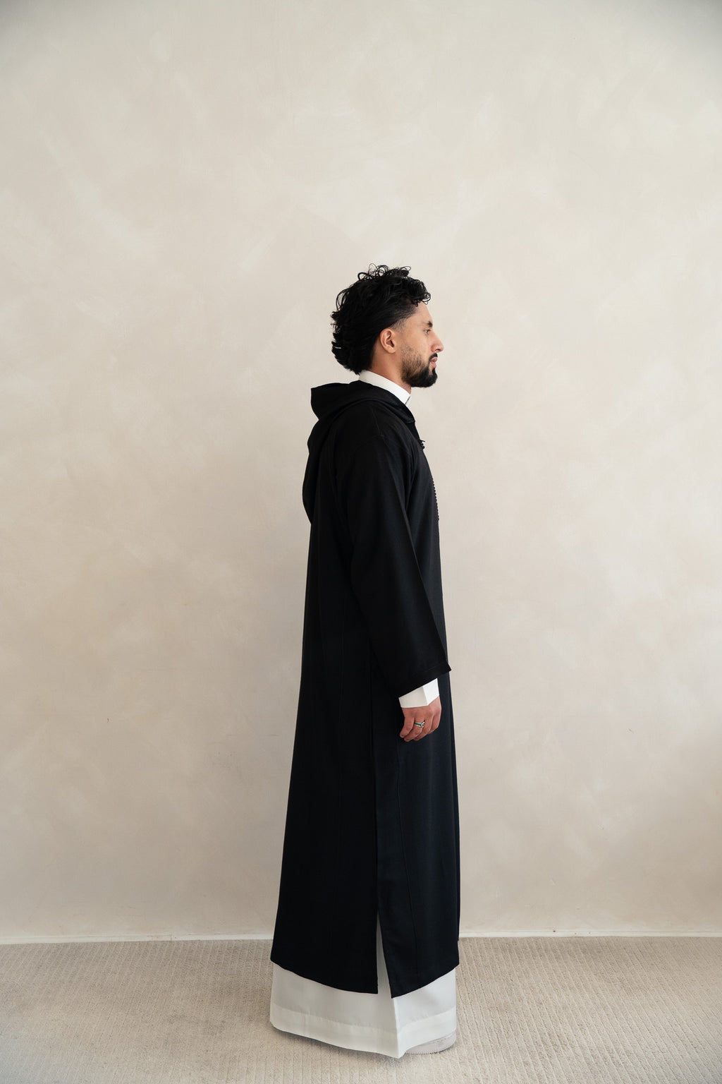 Navy Premium Moroccan Cashmere Djellaba Thobe