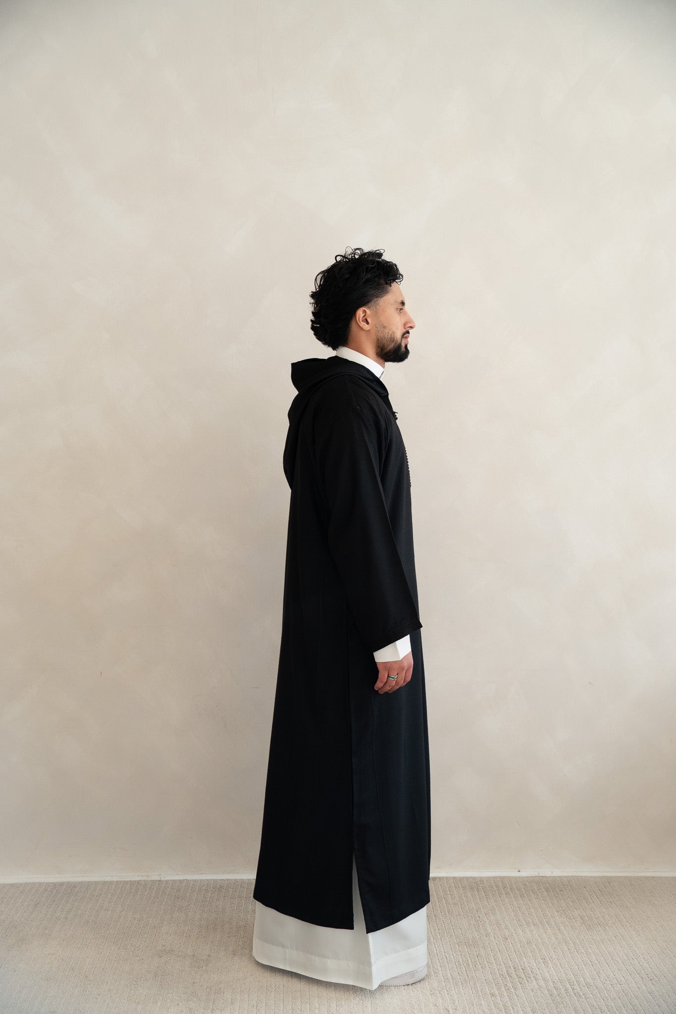 Navy Premium Moroccan Cashmere Djellaba Thobe