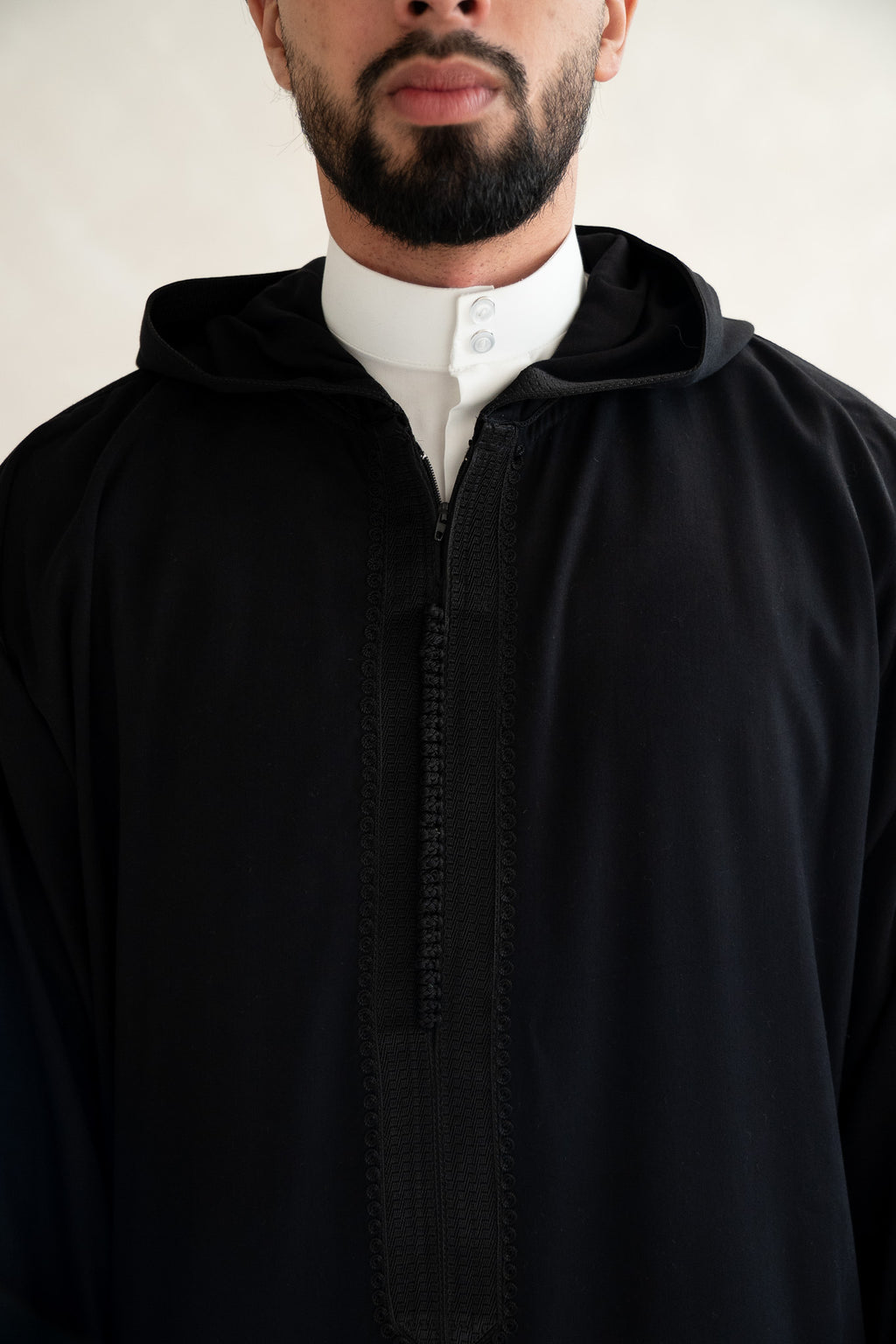 Black Moroccan Premium Djellaba Thobe