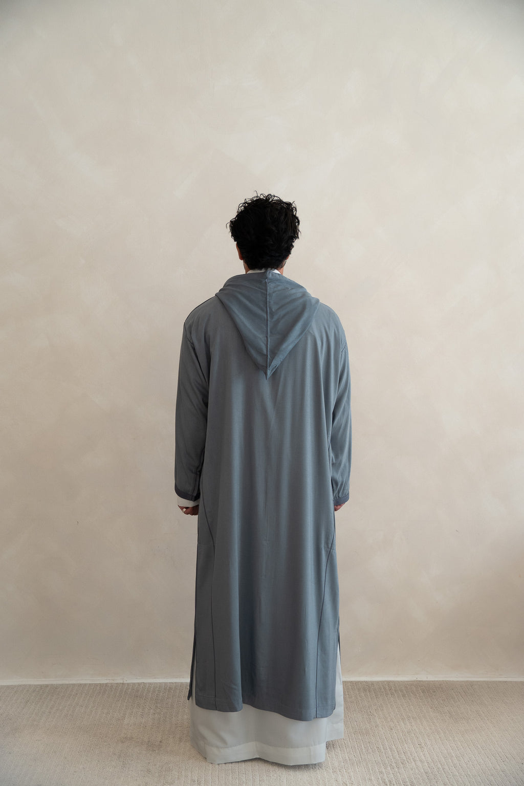 Steel Blue Moroccan Premium Djellaba Thobe