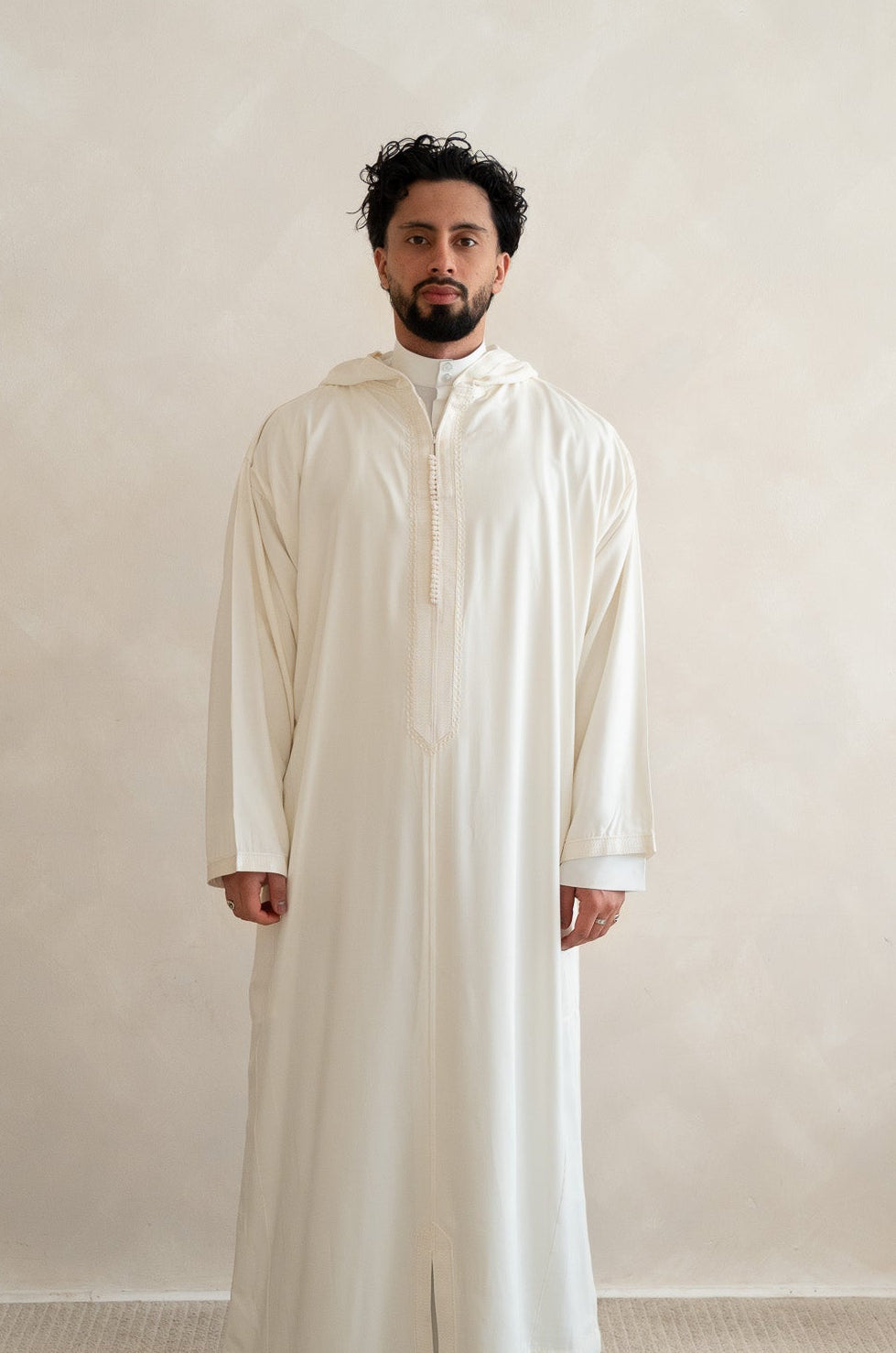 Off-White Moroccan Premium Djellaba Thobe