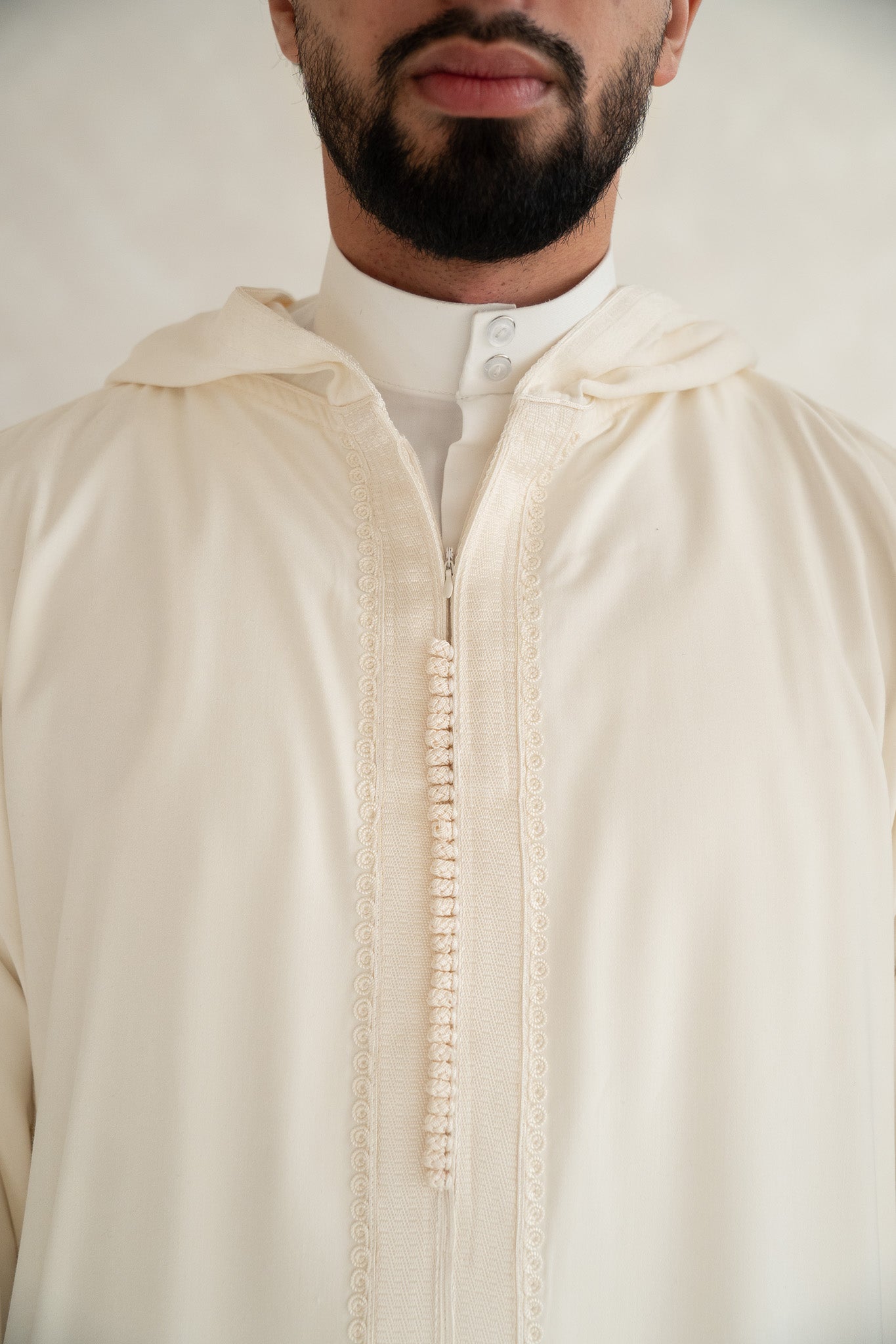 Off-White Moroccan Premium Djellaba Thobe