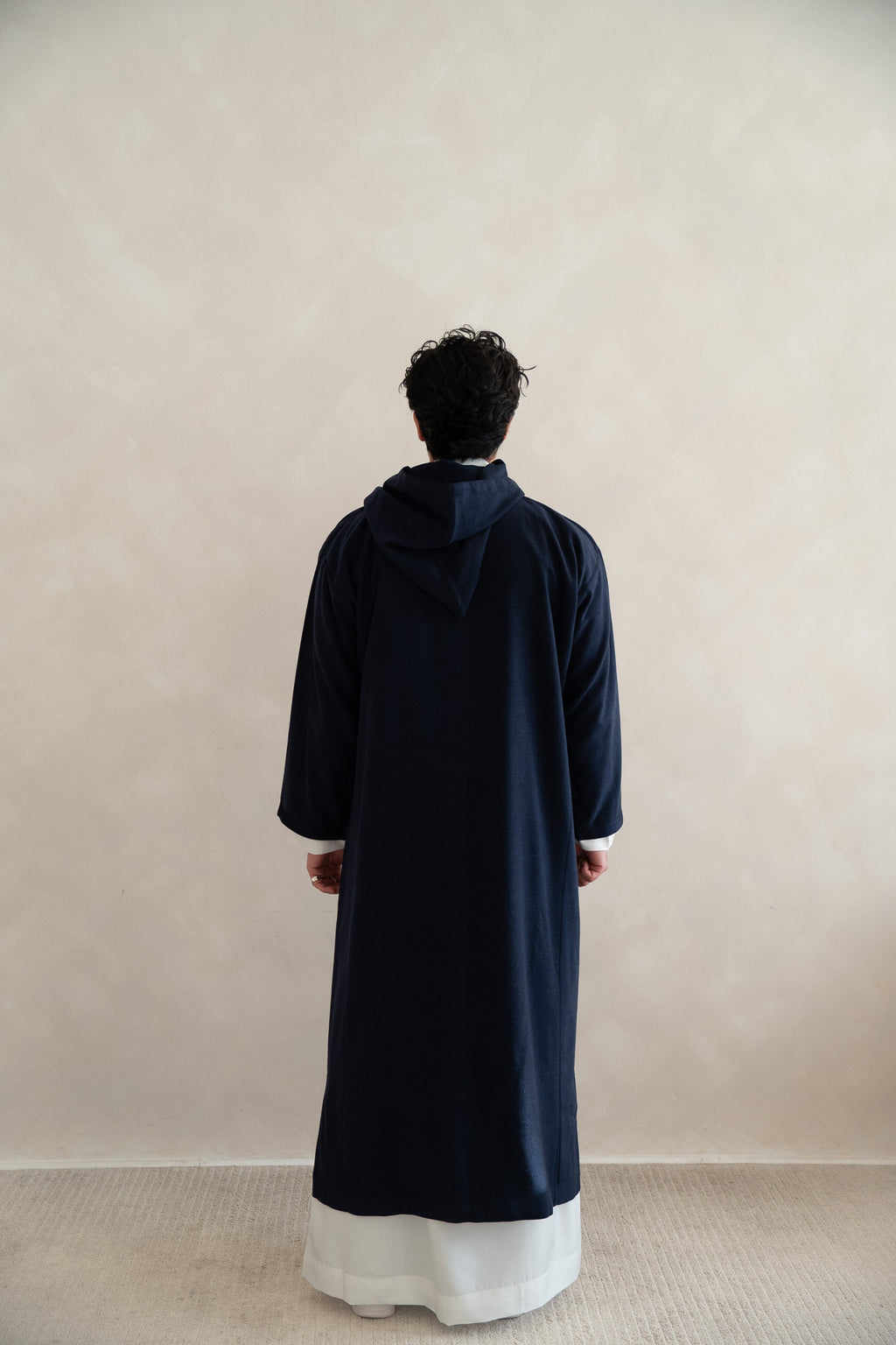 Navy Premium Moroccan Cashmere Djellaba Thobe
