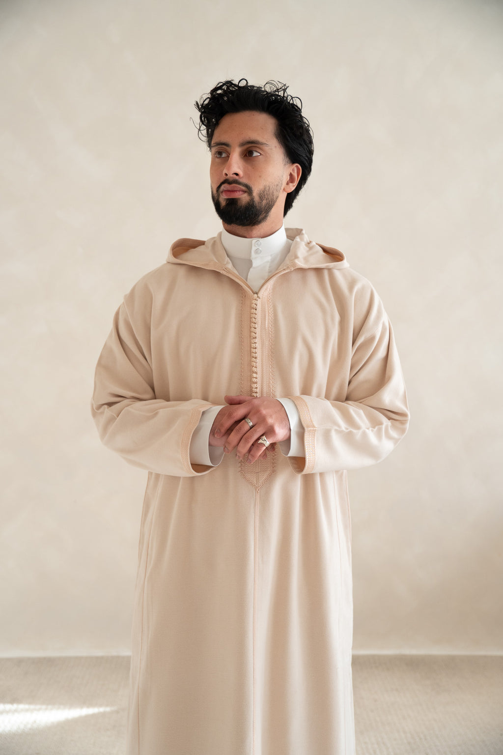 Sand Premium Moroccan Cashmere Djellaba Thobe