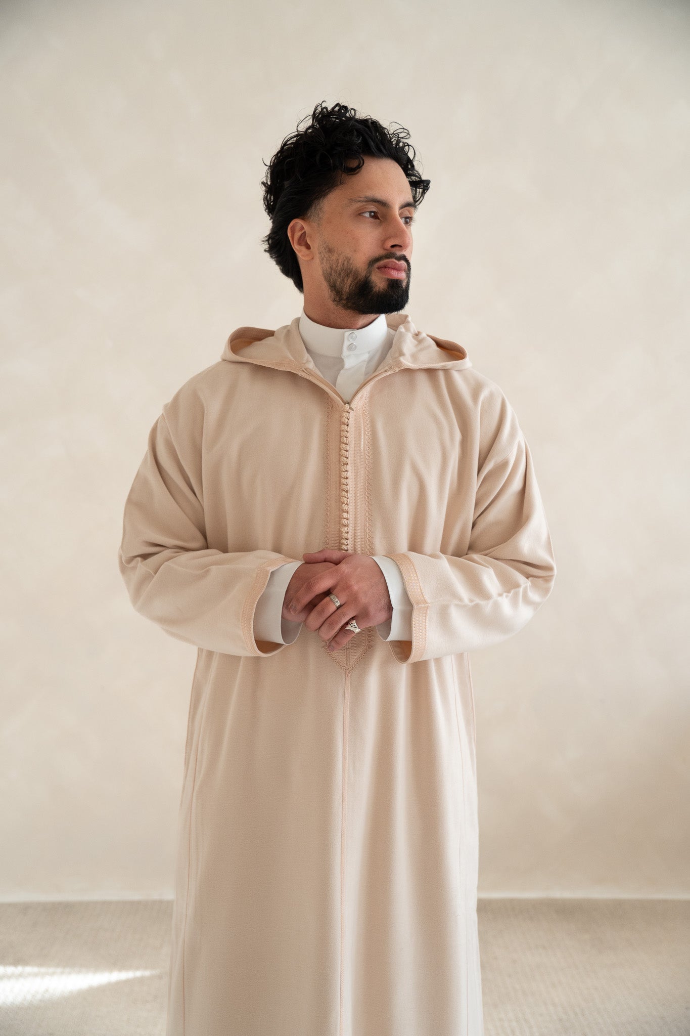 Sand Premium Moroccan Cashmere Djellaba Thobe