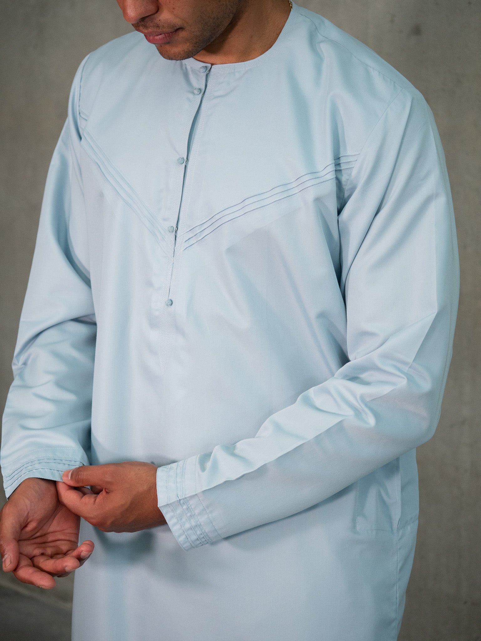 Ice Blue Emirati Thobe, Emirati Thobes