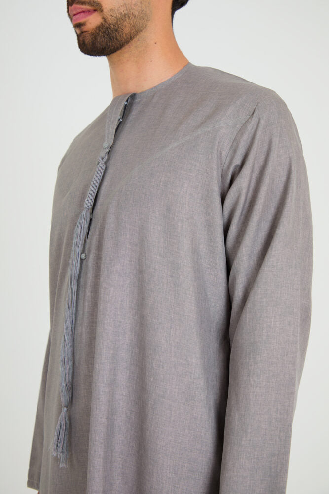 Tweed Grey Emirati Thobe, Emirati Thobes
