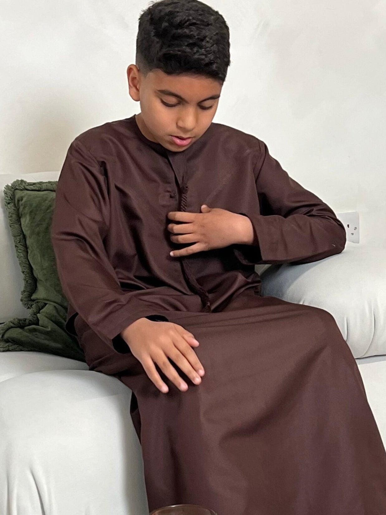 Burgundy Emirati Kids, Emirati Thobes