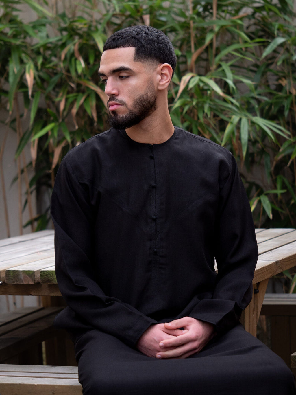 Platinum Black Emirati Thobe, Emirati Thobes