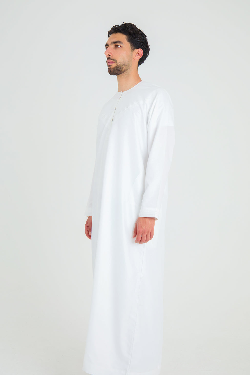 Platinum White Emirati Thobe, Emirati Thobes