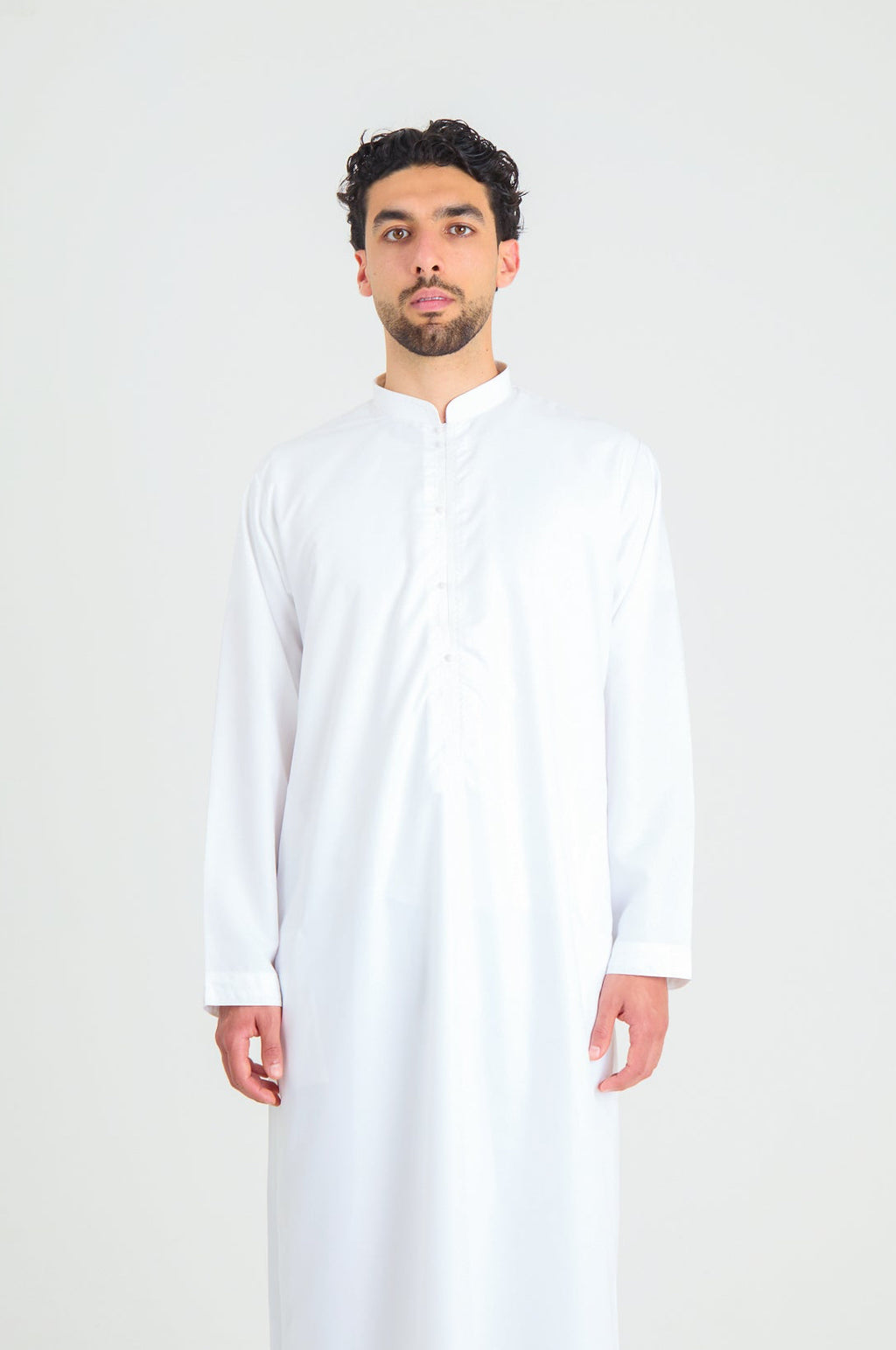White Bahraini Thobe, Collared Thobes