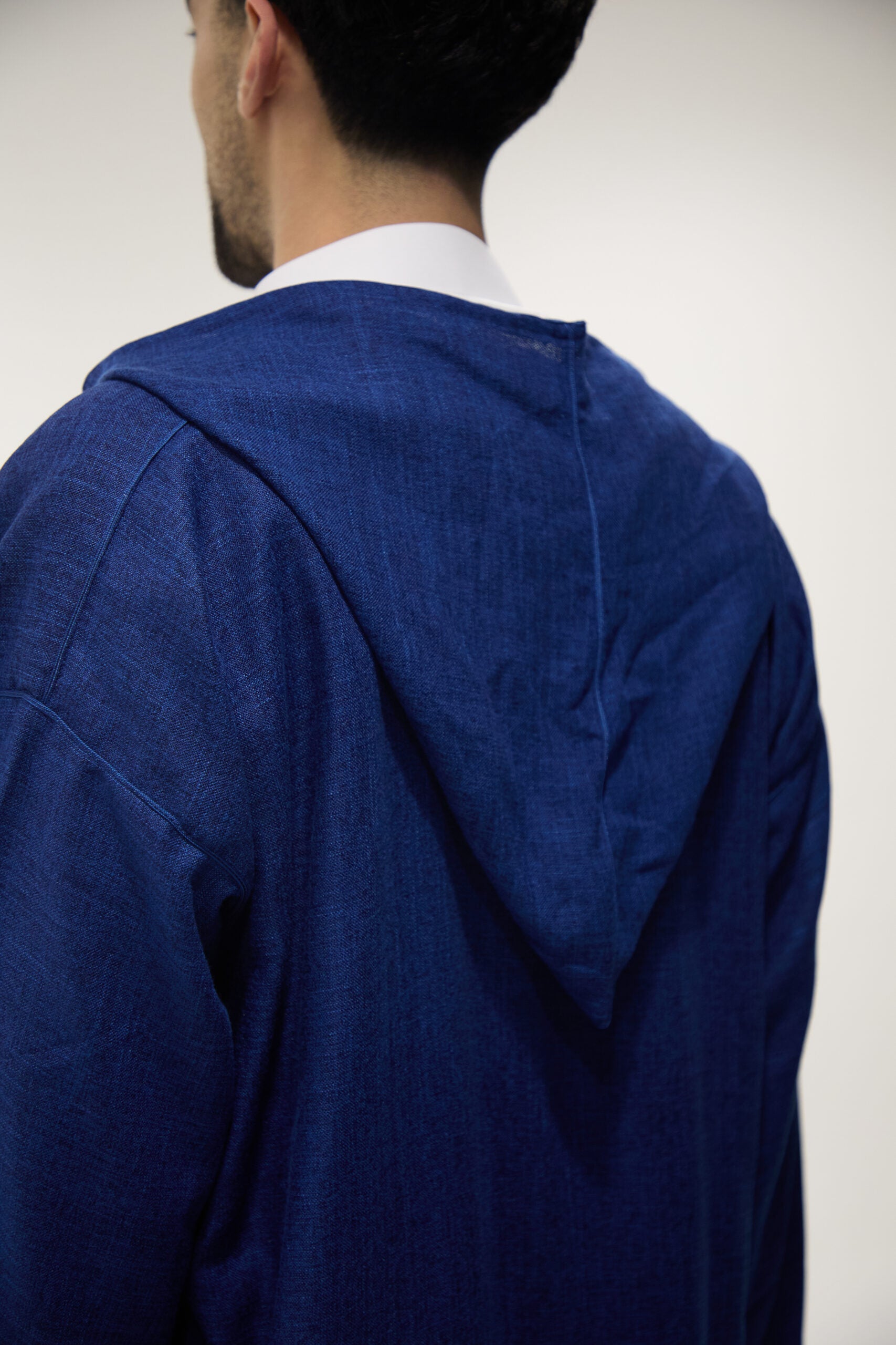 Navy Linen Djellaba, Hooded Thobes