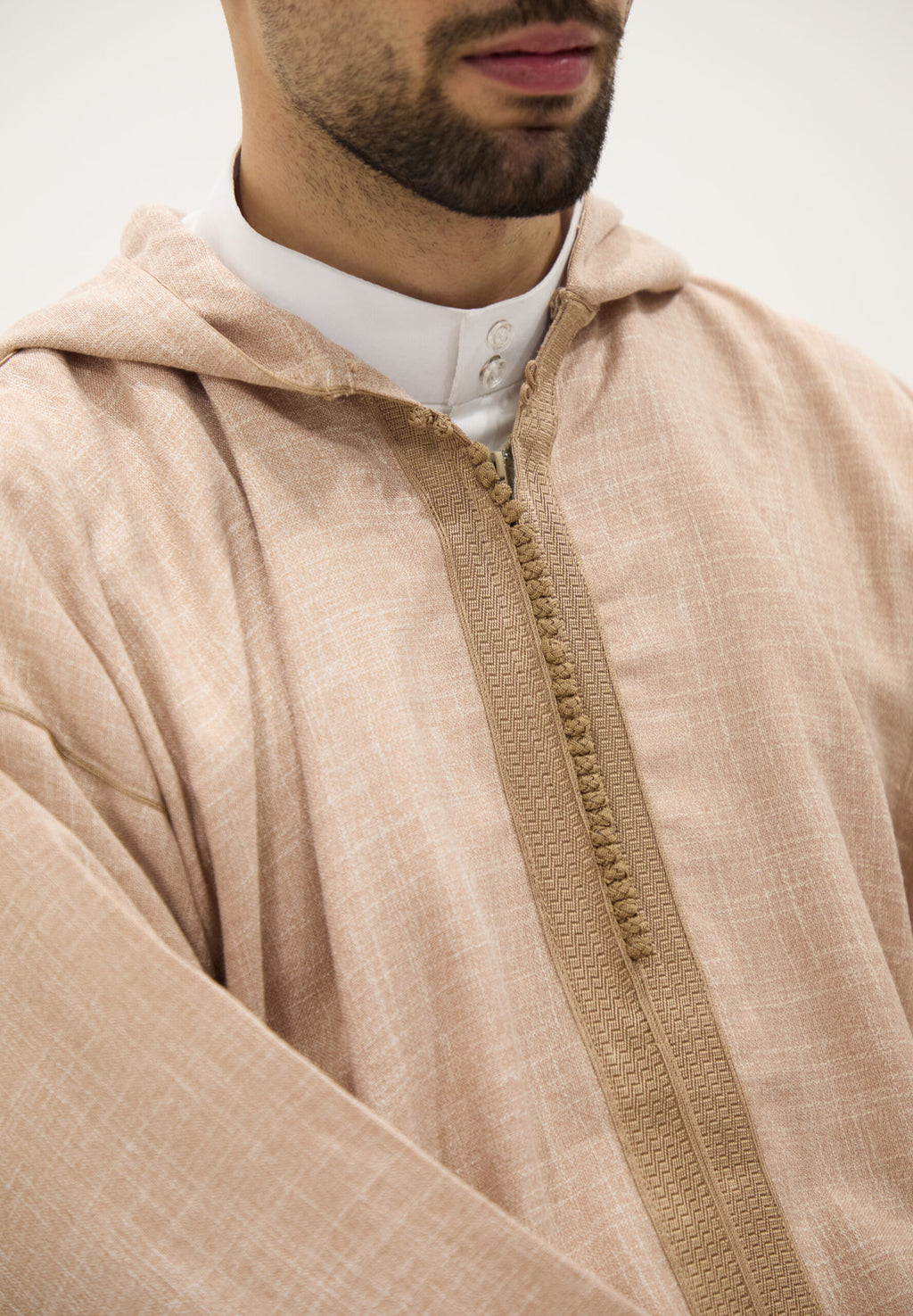 Coffee Linen Djellaba, Hooded Thobes