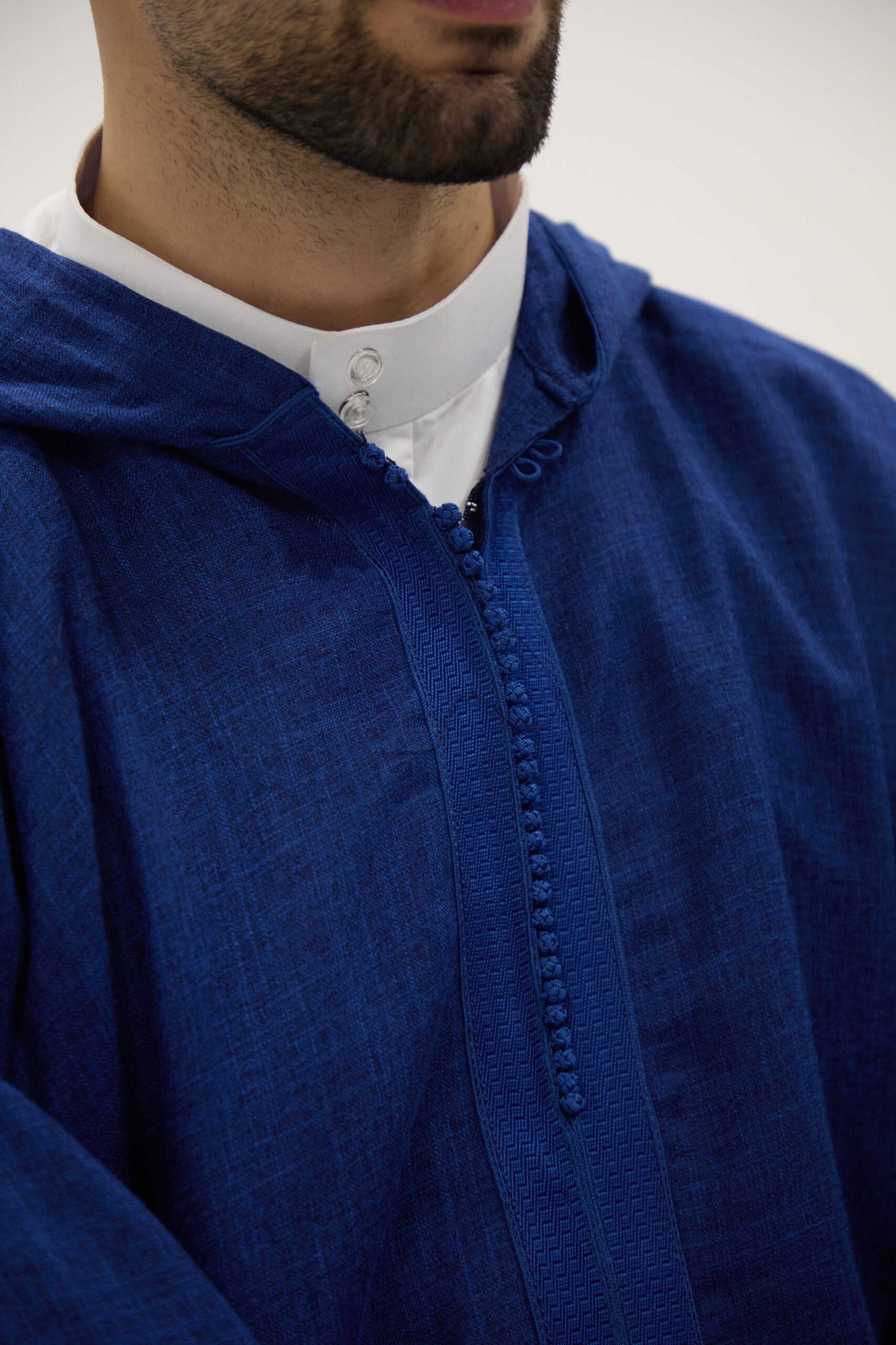 Navy Linen Djellaba, Hooded Thobes