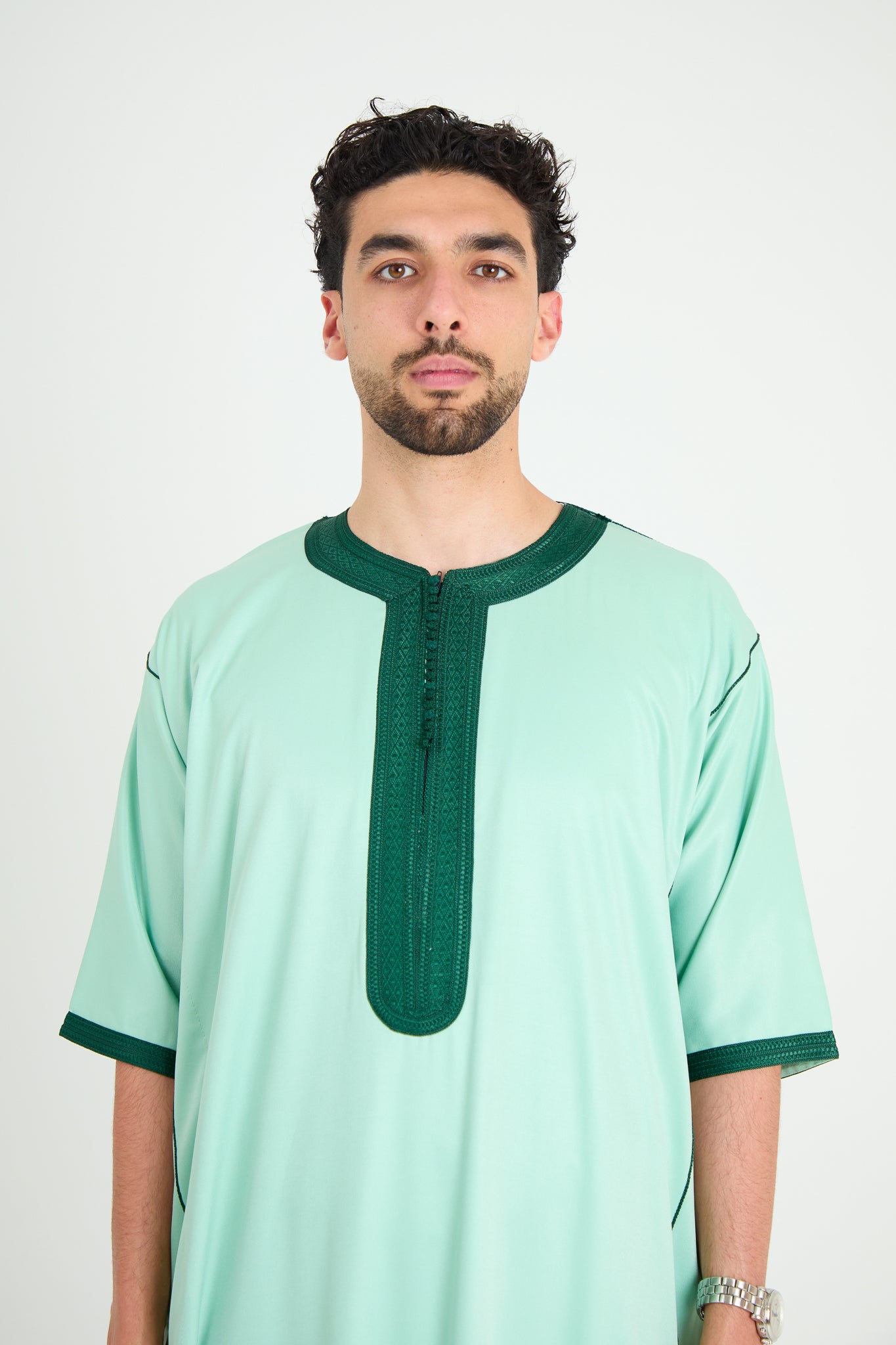 Matcha Moroccan Gandoura, Half Sleeve Collection