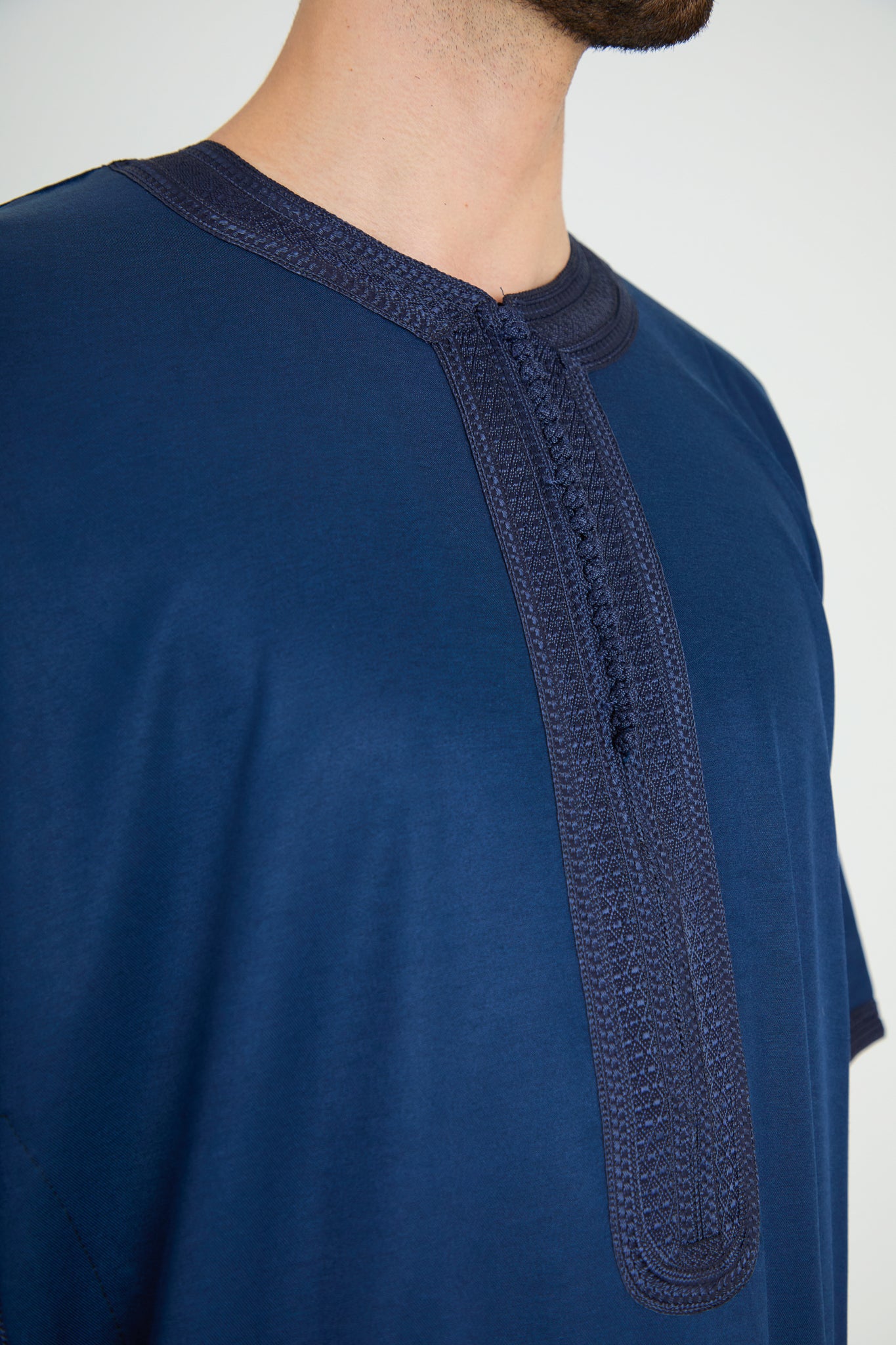 Navy Moroccan Gandoura, Half Sleeve Collection