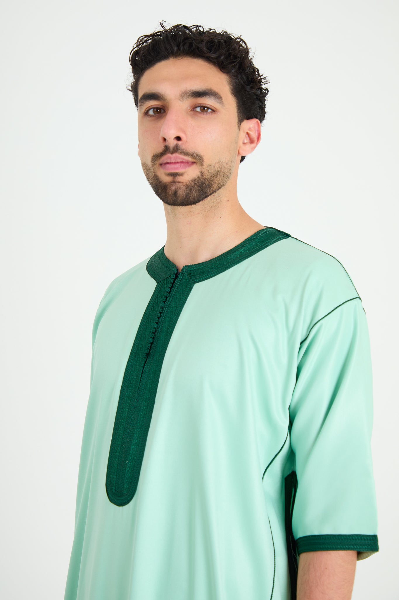 Matcha Moroccan Gandoura, Half Sleeve Collection