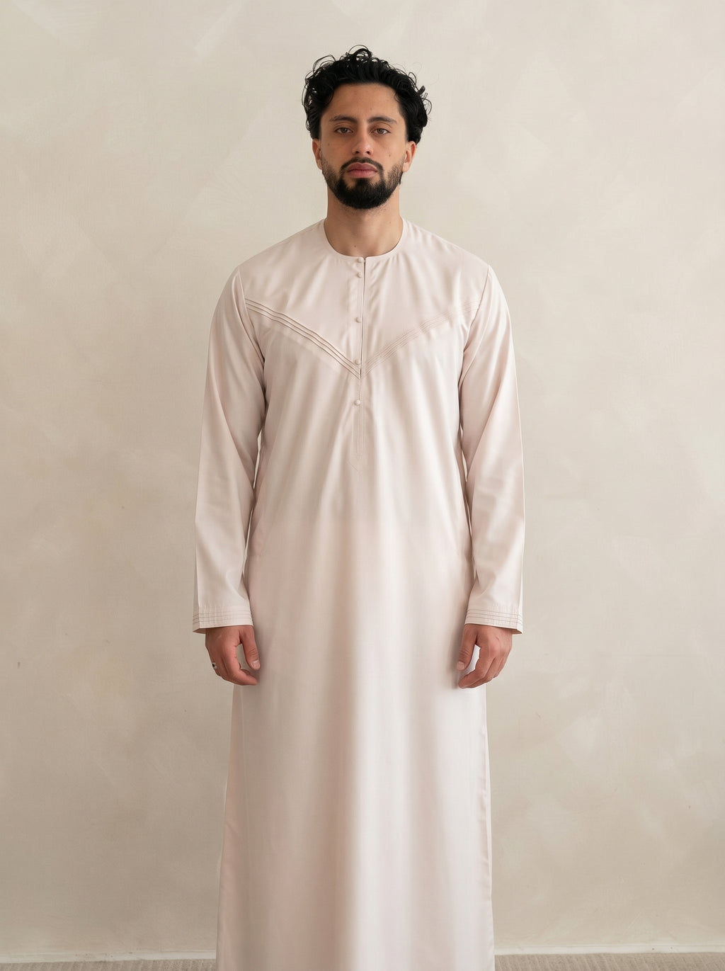 Sand Beige Emirati Essentials Thobe