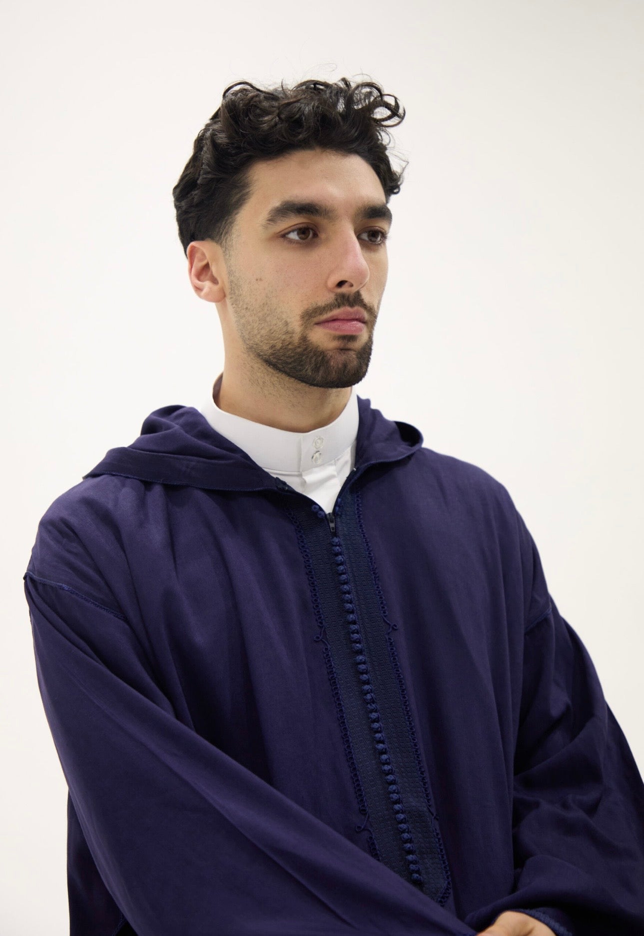 Navy Moroccan Premium Djellaba Thobe