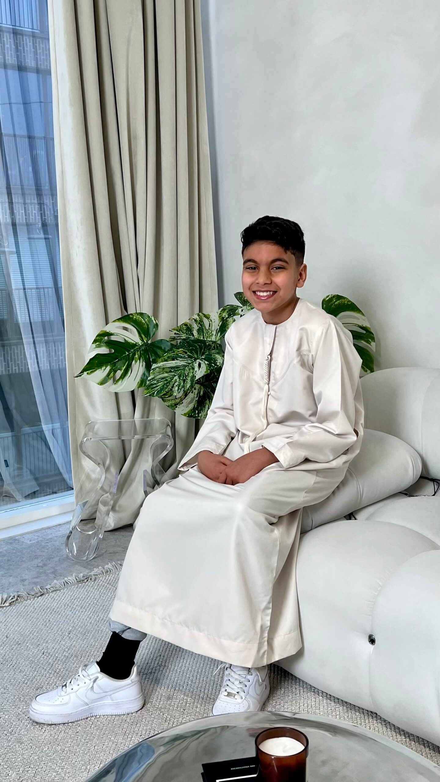 Sand Beige Emirati Kids, Emirati Thobes