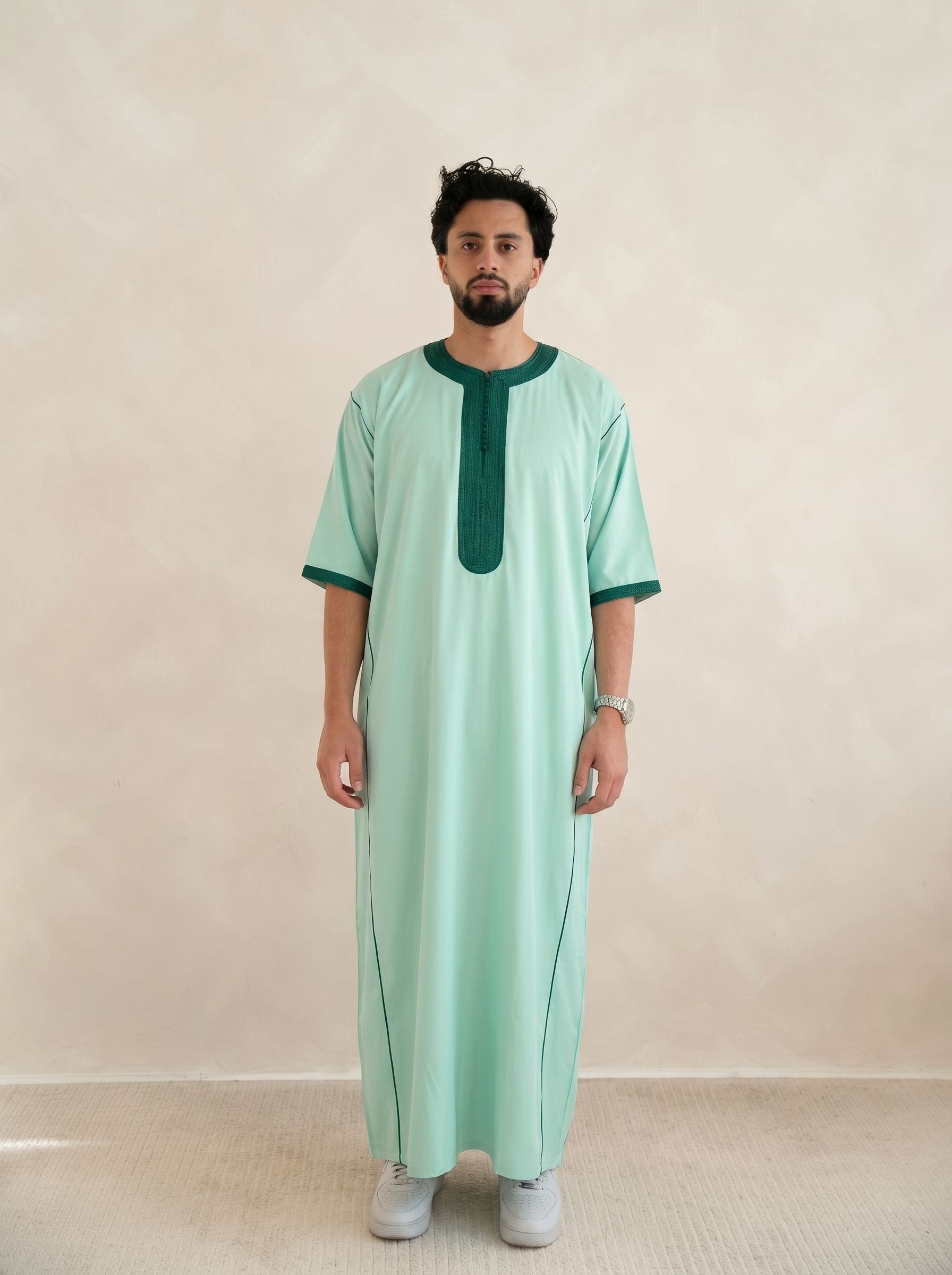 Matcha Half Sleeve Emirati Thobe