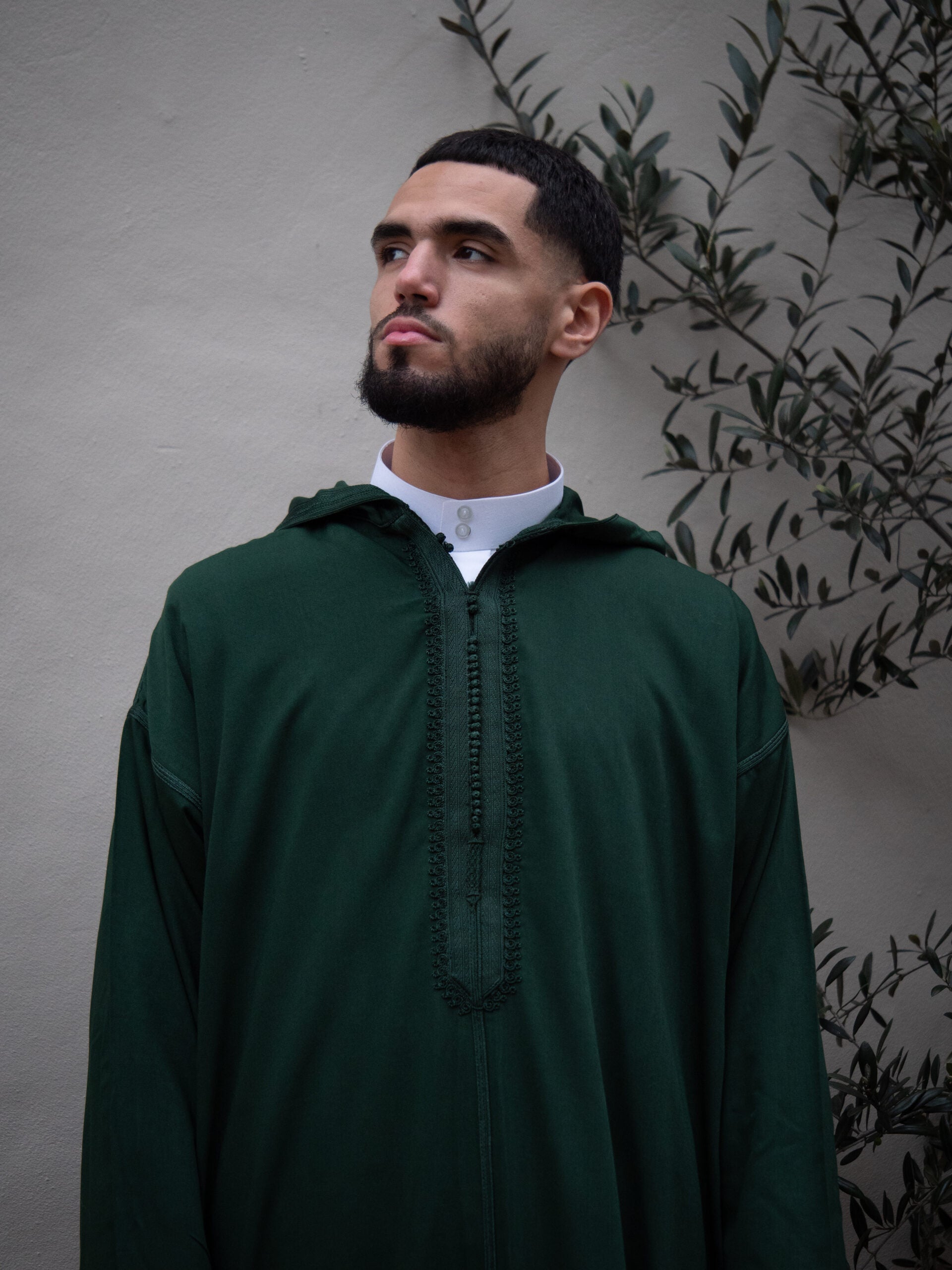Forest Green Moroccan Premium Djellaba Thobe