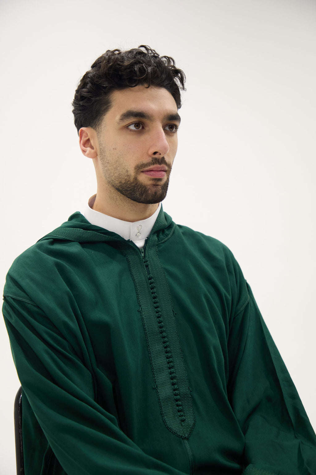 Forest Green Moroccan Premium Djellaba Thobe