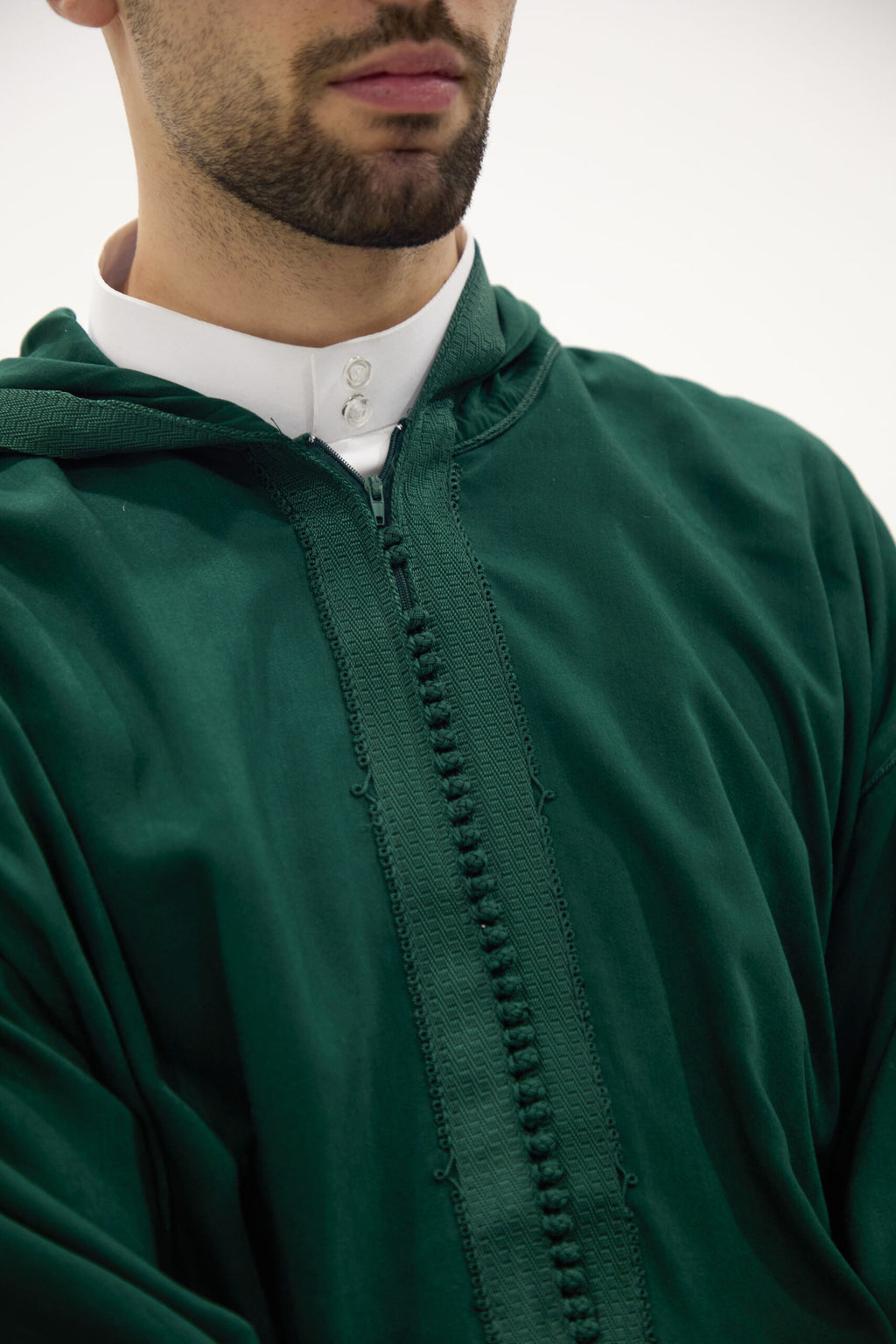 Forest Green Moroccan Premium Djellaba Thobe