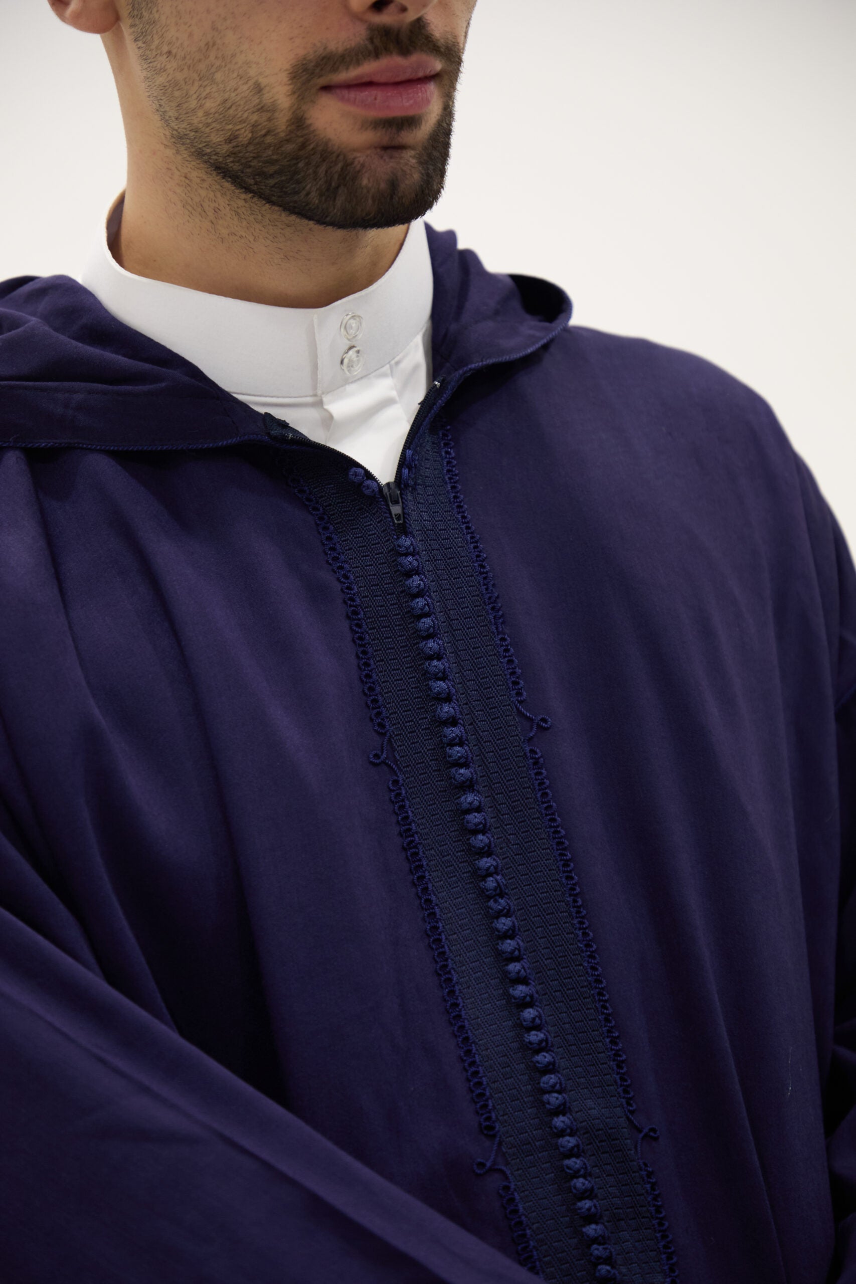 Navy Moroccan Premium Djellaba Thobe